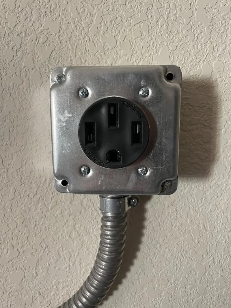 NEMA 14-50 outlet installed for Smart Home Electrical in San Angelo